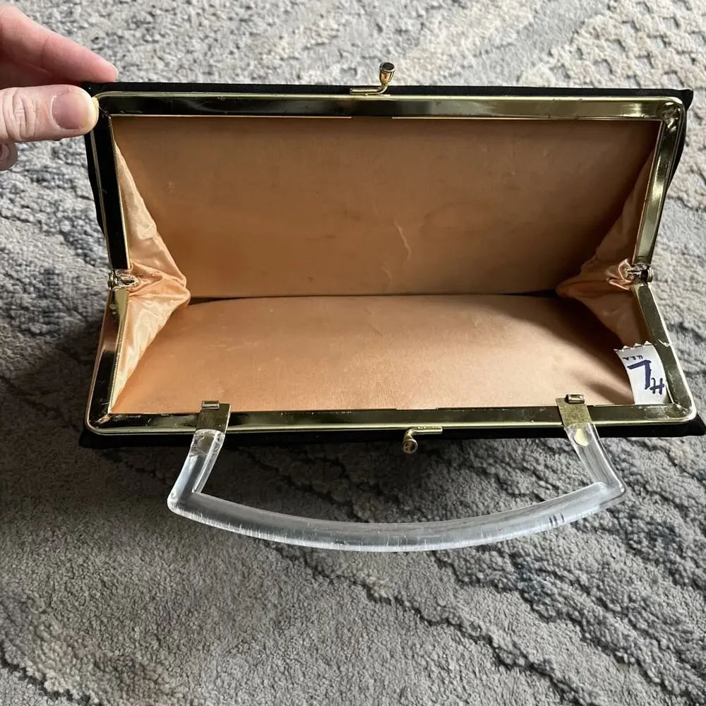 HL Vintage Harry Levine Clutch Bag Black